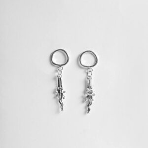 PENDIENTES COCODRILO CON ARO