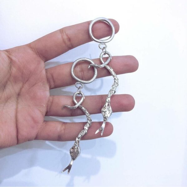 PENDIENTES SERPIENTE LAVA - Imagen 3